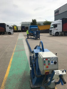 removing road markings paint from carpark