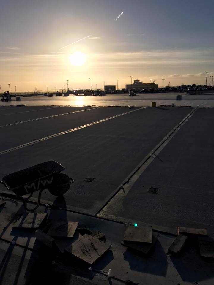 Sunset at Manchester Airport