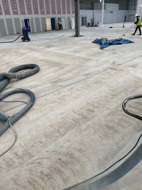 Latex Removal from concrete floor